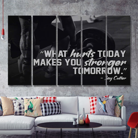 5-piece motivational wall art set – inspirational quotes on MDF – modern home and office décor
